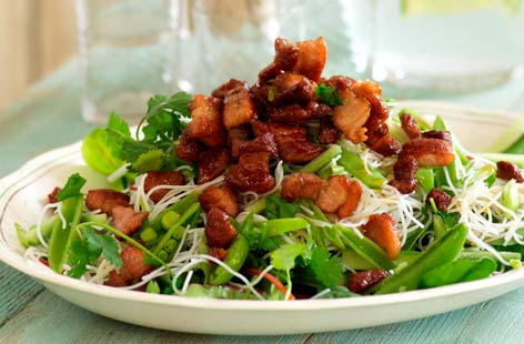 Crispy Pork and Noodle salad with a Sweet Maple Dressing 2 hero